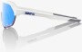 Sluneční brýle 100% S2 - Matte White - Hiper Blue Multilayer Mirror Lens