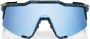 Sluneční brýle 100% Speedcraft - Black Holographic/Hiper blue Multilayer Mirror Lens