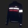 Dámský cyklistický dres Rapha Women's Brevet LS Gore-Tex Infinium Jersey - Navy/Hi-Vis Pink